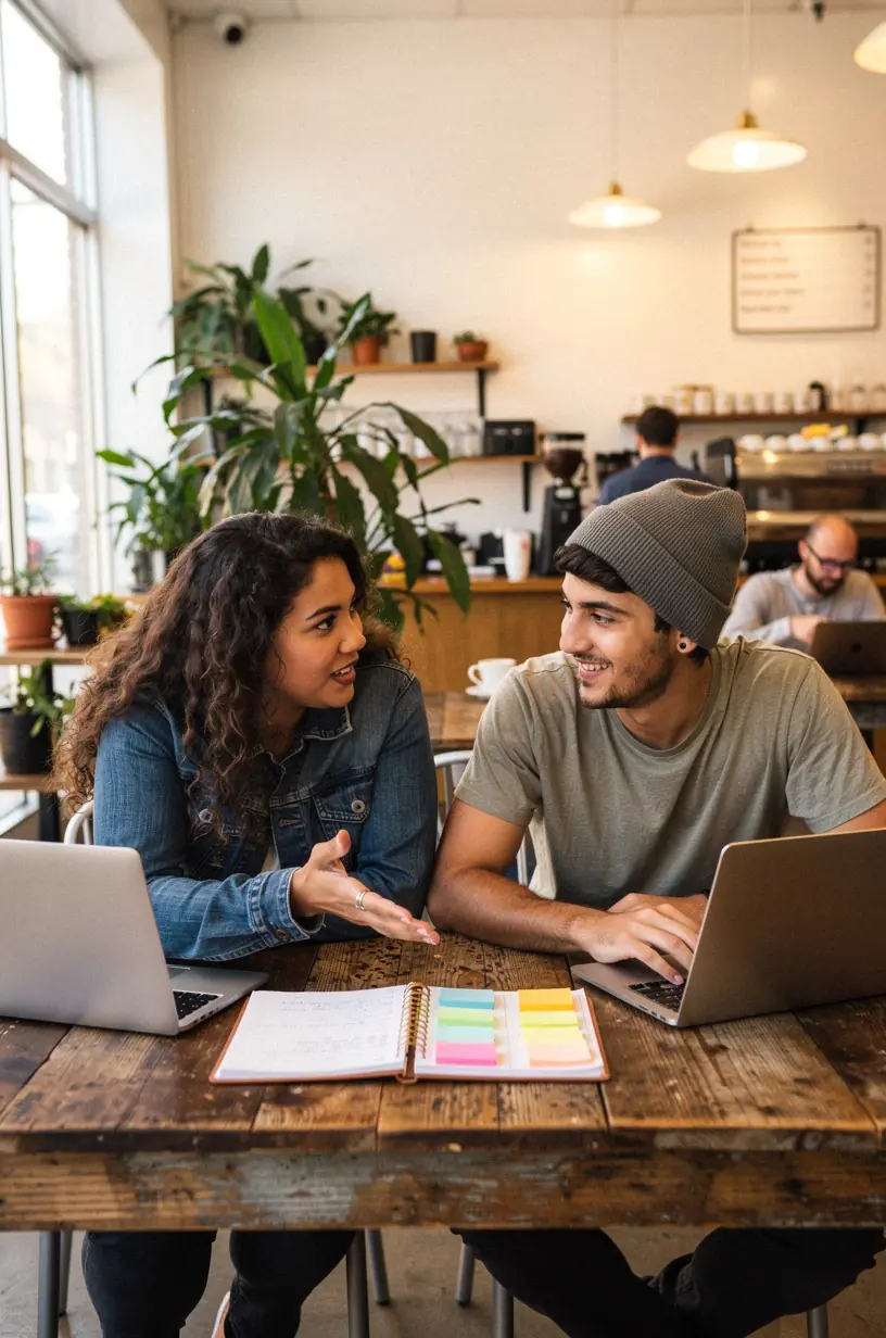 Költségvetési terv könyv és jegyzetek egy asztalon, amely személyes pénzügyi tervezéshez használható.