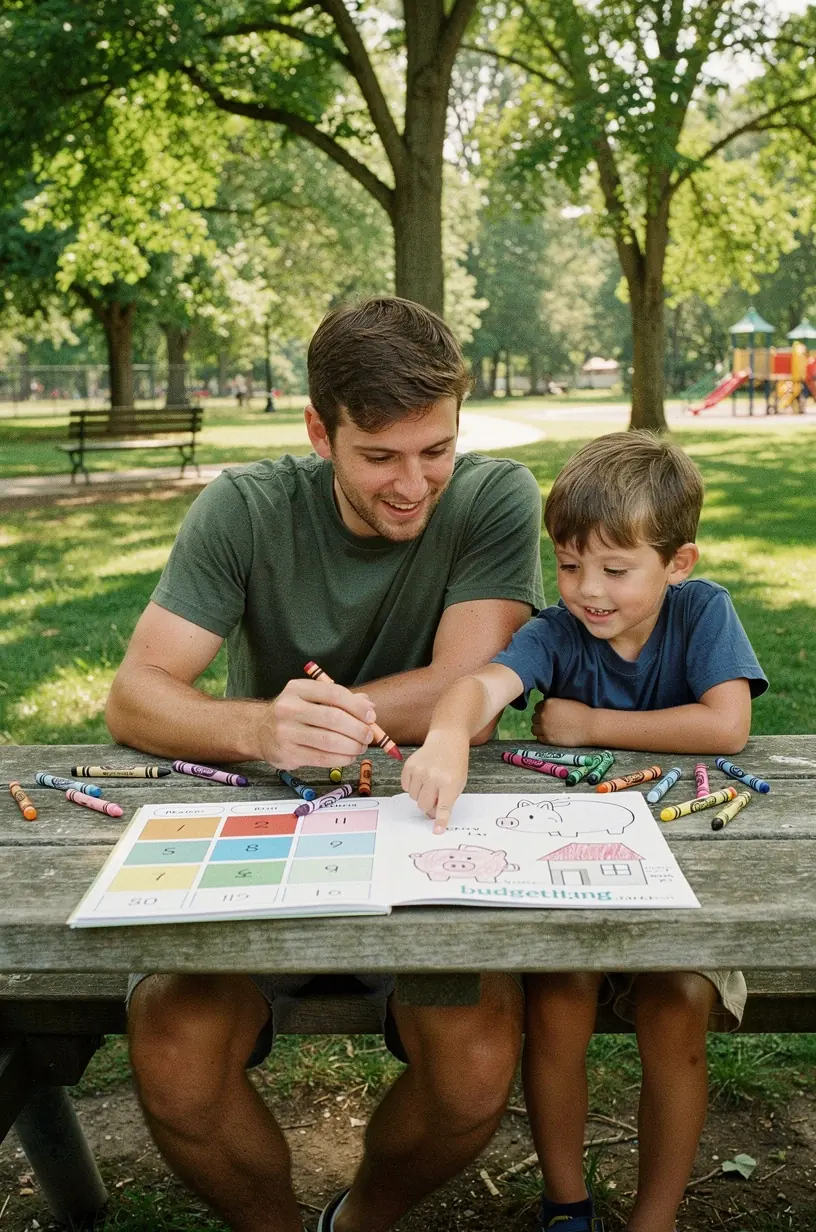 Kéz, amely egyedi tervezőfüzetbe ír, hogy nyomon kövesse havi kiadásait és bevételeit.